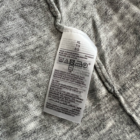 NWT Old Navy Heather gray open front cardigan sweater. Lightweight. XL - Picture 5 of 7